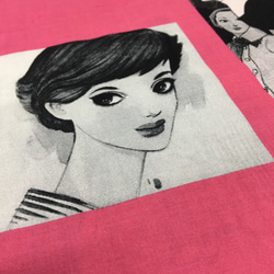 昭和ファッション パネル　ピンク 3枚目の画像