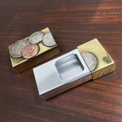 真鍮製 携帯灰皿 USAコインアソート 3枚目の画像