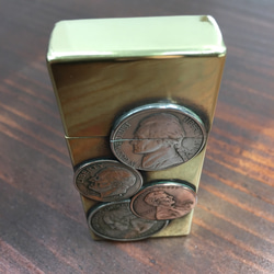 真鍮製 携帯灰皿 USAコインアソート 4枚目の画像