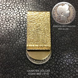 BARBER Silver900 Coin Money Clip 2枚目の画像