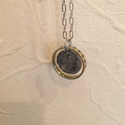 "Mercury Coin"& LLY Ring Pendant  #925 Silver Necklace 4枚目の画像