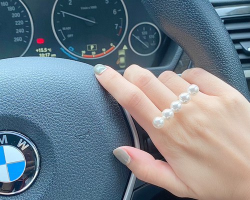 Lilas パールリング　五連リング　パール バブル パール リング Bubble Pearl Ring （Liala） 全1種