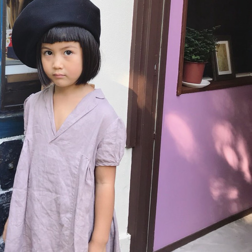 キッズビッグベレー帽 ブラック 帽子(ベビー・キッズ) Funny Qreature