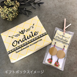 【Ondule】ティアードピアス　ターコイズ×シルバー 5枚目の画像