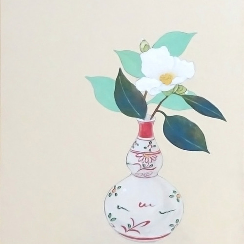 日本画色紙 ”侘助つばき” 絵画 Eing 通販 1905680|Creema(クリーマ) 日本画色紙 ”侘助つばき” 絵画 Eing 通販 1905680|Creema(クリーマ)