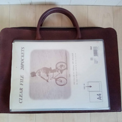 【送料無料】本革製のスマート書類バッグ 6枚目の画像