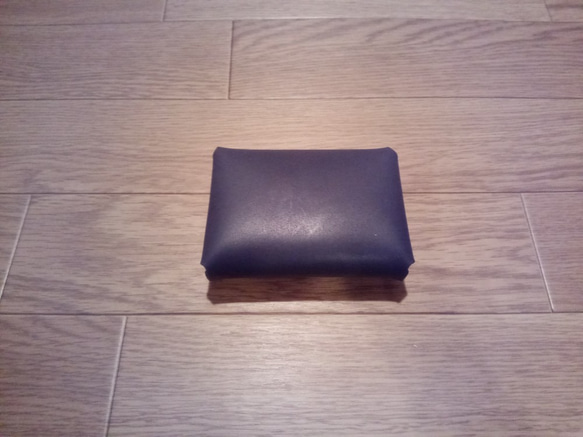 【3800円→2800円】二部屋カードケース（Lサイズ）【ブラック】ミニ財布としても 4枚目の画像