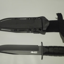 【新品のナイフ付】コールドスチールレザーネック用オリジナルナイフシース 6枚目の画像