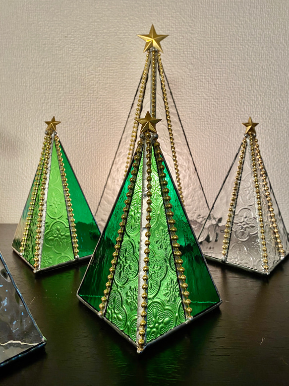 ステンドグラス　クリスマスツリー ステンドグラスのクリスマスツリー その他インテリア雑貨