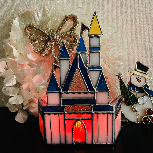 ♢ガラスのお城ライトアップ*ステンドグラス クリスマス ♢ガラスのお城ライトアップ*ステンドグラス クリスマス
