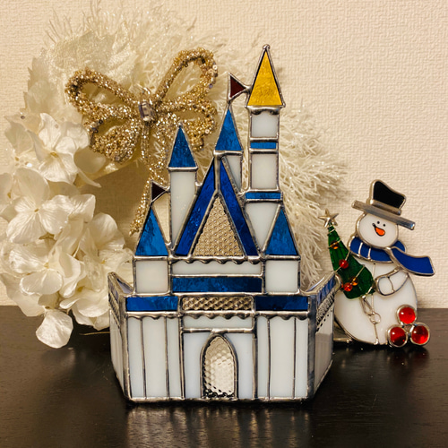 ♢ガラスのお城ライトアップ*ステンドグラス クリスマス ♢ガラスのお城ライトアップ*ステンドグラス クリスマス