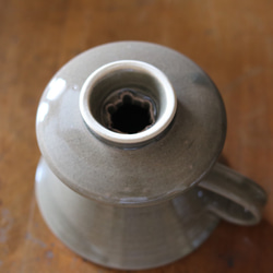 陶器のコーヒードリッパー　小　グレージュ（限定販売廃盤予定商品） 3枚目の画像