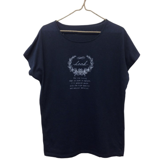 hookTEE/ドルマンTシャツNAVY 1枚目の画像