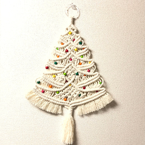 NO．424『マクラメ・クリスマスツリー・タペストリー