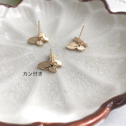 【高品質銅製品】butterfly pierce 5ペア 3枚目の画像