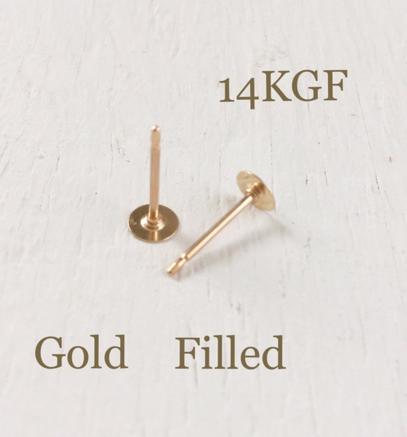 14KGF(ゴールドフィルド) 4mm平皿ピアス 金具・チェーン Dwarf 通販