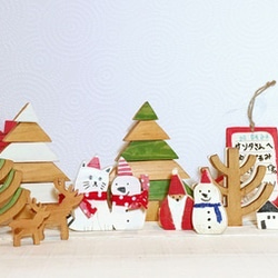 クリスマス看板　（木製） 2枚目の画像