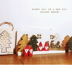 Noel ノエル切り文字　クリスマス飾り（木製品） 5枚目の画像