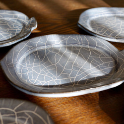 久留米罅釉魚皿(小) 3枚目の画像