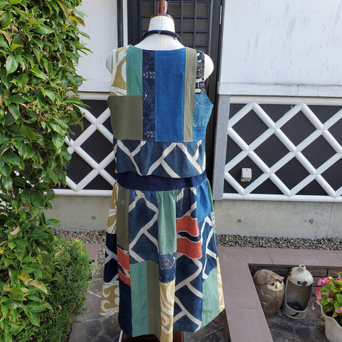 浴衣からエプロンドレスへ | Remake Collection | 着物リメイク工房