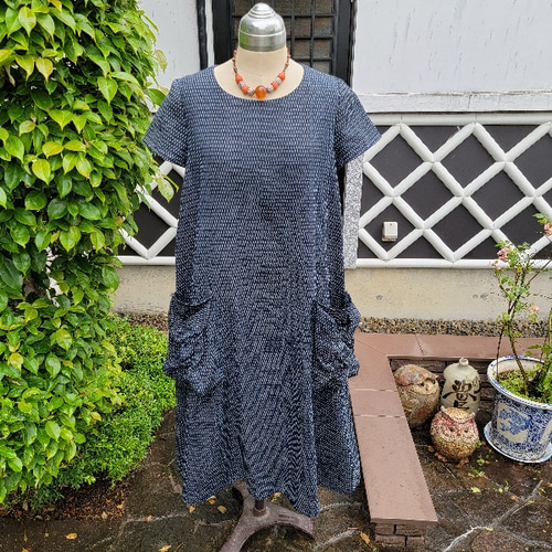 リメイク絣ワンピース