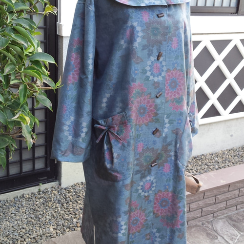 大島紬一重コートNo．18 その他トップス benie 通販 9076508