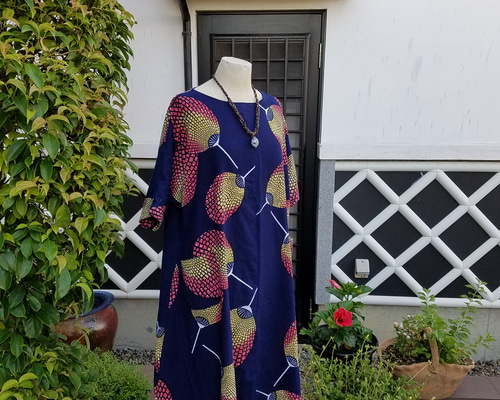 浴衣リメイクスカート【風】綿 手ぬぐい ハンドメイド パッチ