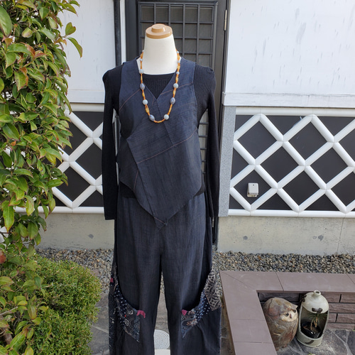 着物リメイク 手作り カッコいい ベストスーツ その他素材 hanahukujun  