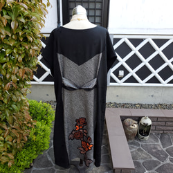 着物リメイク　ハンドメイド　素敵な柄　絞りの羽織　リメイク　ワンピース　 7枚目の画像