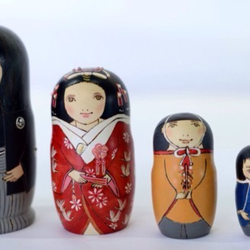 マトリョーシカ 『新婦と新郎』 その他人形 matryosha 通販 1911540