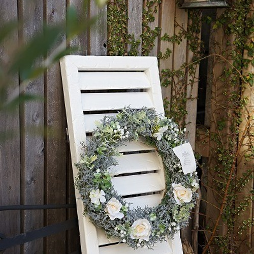 ナチュラルグリーンリース・Lサイズ・玄関ドアにも❕【インテリア雑貨