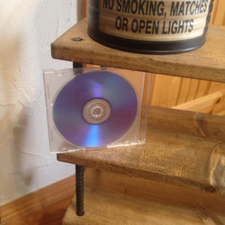 男前インテリアに  鉄筋4段ラック  CD、DVD収納にぴったりサイズ。 3枚目の画像