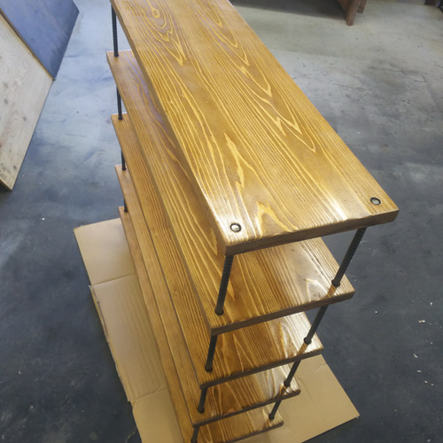 【ハンドメイド】男前5段シューズラック　シェルフ（ブルックリン） 楽天市場】シューズラック 玄関収納 おしゃれ 立てかけシューズ