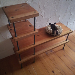 ♥送料無料♥(沖縄、離島不可) L型ラック 棚・シェルフ・ラック RIN