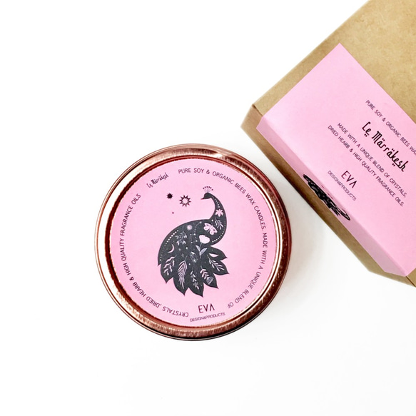 【Le Marrakesh】Pure Soy & Organic Bee Wax Fragrance Candle 4枚目の画像