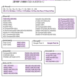 iPhone/Xperiaその他対応-【ブラック】大理石プリント/マーブルパターンスマホケース 5枚目の画像