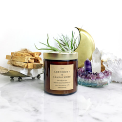 AMBER MOSS & SANDALWOOD SOY CANDLE/Jar Candle/Gift/Home Deco 3枚目の画像