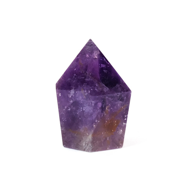 Amethyst Hexagonal Wide Point Wand/クリスタル・六角柱・アメジスト 3枚目の画像