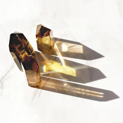 Smokey Quartz Hexagonal Point Wand/クリスタル・六角柱・スモーキー