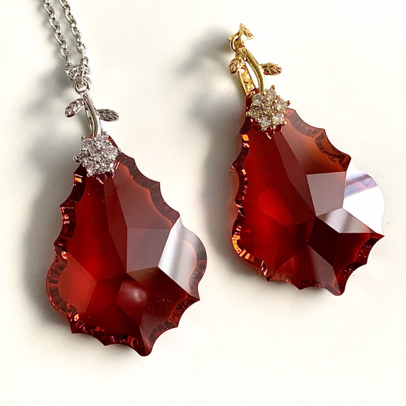 オーダー製作☆ペンデロークのスワロフスキーを身に纏う☆レッド