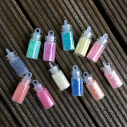 ★SALE★新入荷★微粒子粉末☆パステルカラー12色セット ボトル入り☆ネイル・レジン用 3枚目の画像
