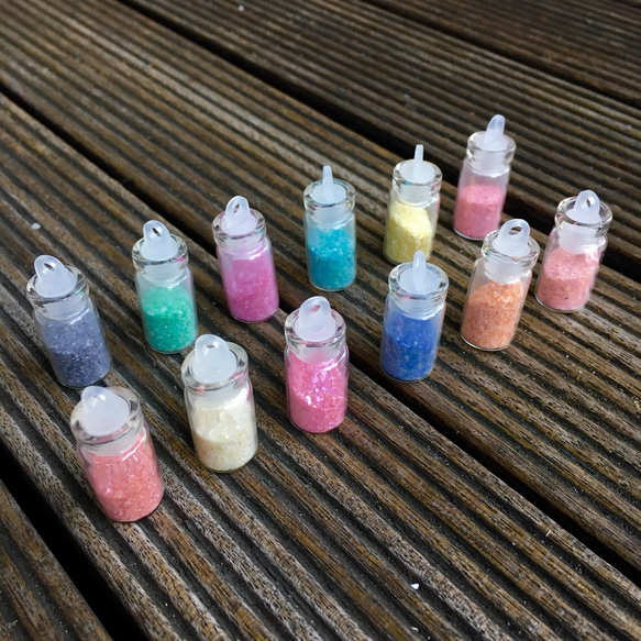 ★SALE★新入荷★微粒子粉末☆パステルカラー12色セット ボトル入り☆ネイル・レジン用 4枚目の画像