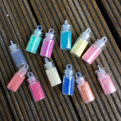 ★SALE★新入荷★微粒子粉末☆パステルカラー12色セット ボトル入り☆ネイル・レジン用 5枚目の画像