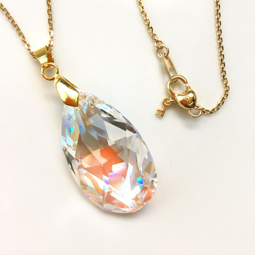 オーダー受注☆スワロフスキー☆38mmドロップのネックレス