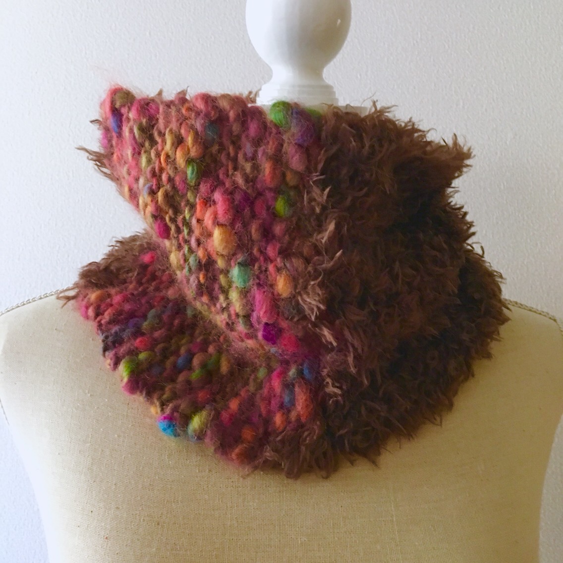 オーダー受注☆チクチクしないフワフワ軽いネックウォーマー☆高品質  