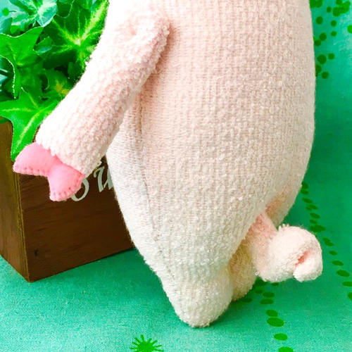 オーダー製作 ☆のほほん シリーズ☆ブタさんの縫いぐるみ