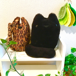 オーダー製作 ☆ふわもこシンプルデカイ縫いぐるみ☆ぬぼ〜っとした黒猫さん☆高品質ファー 7枚目の画像