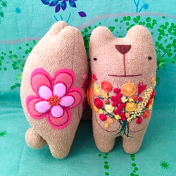 KARIKORICK BEAR パッチワークキルトのくまさん ぬいぐるみ karikorick