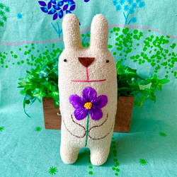 オーダー製作☆のほほん 太っちょうさぎさんの縫いぐるみ☆薄い