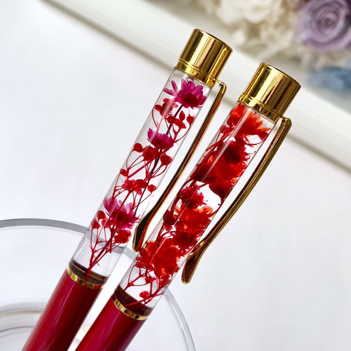 送料無料☆1500円】オーダー製作☆ハーバリウム ボールペン☆1本売り  